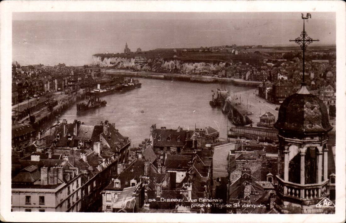 Dieppe CPA die Ansicht vertreten von der Kirche Str Jacques