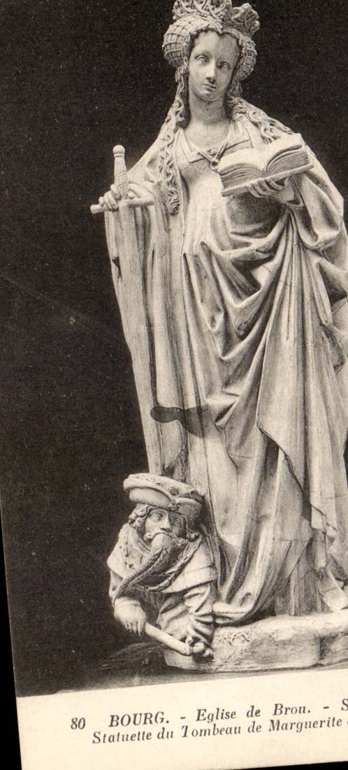 CPA Borough Church Sainte Catherine Statuette of the tomb of Marguerite of Austria