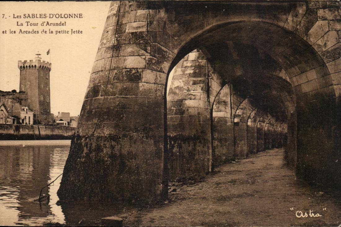 CPA Sande von olonne der Aufsatz von Arundel und Saulengange des kleinen Piers