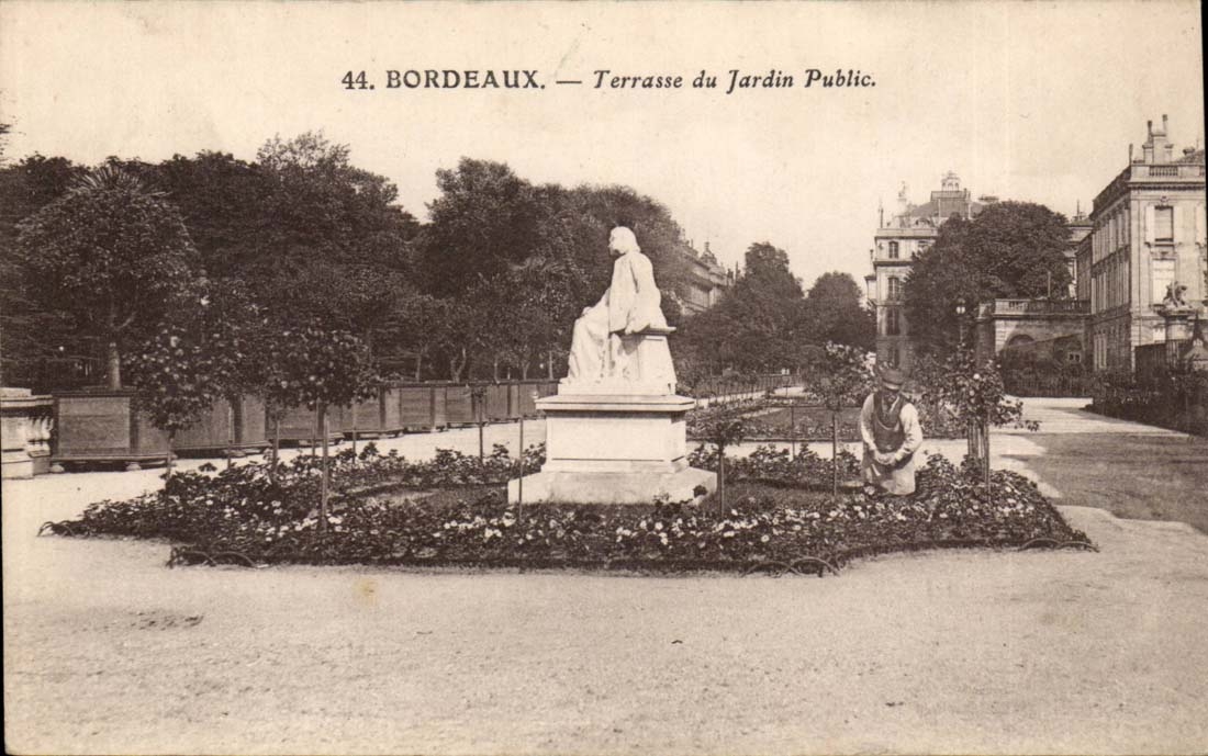 Bordeaux CPA Terrace of the public garden