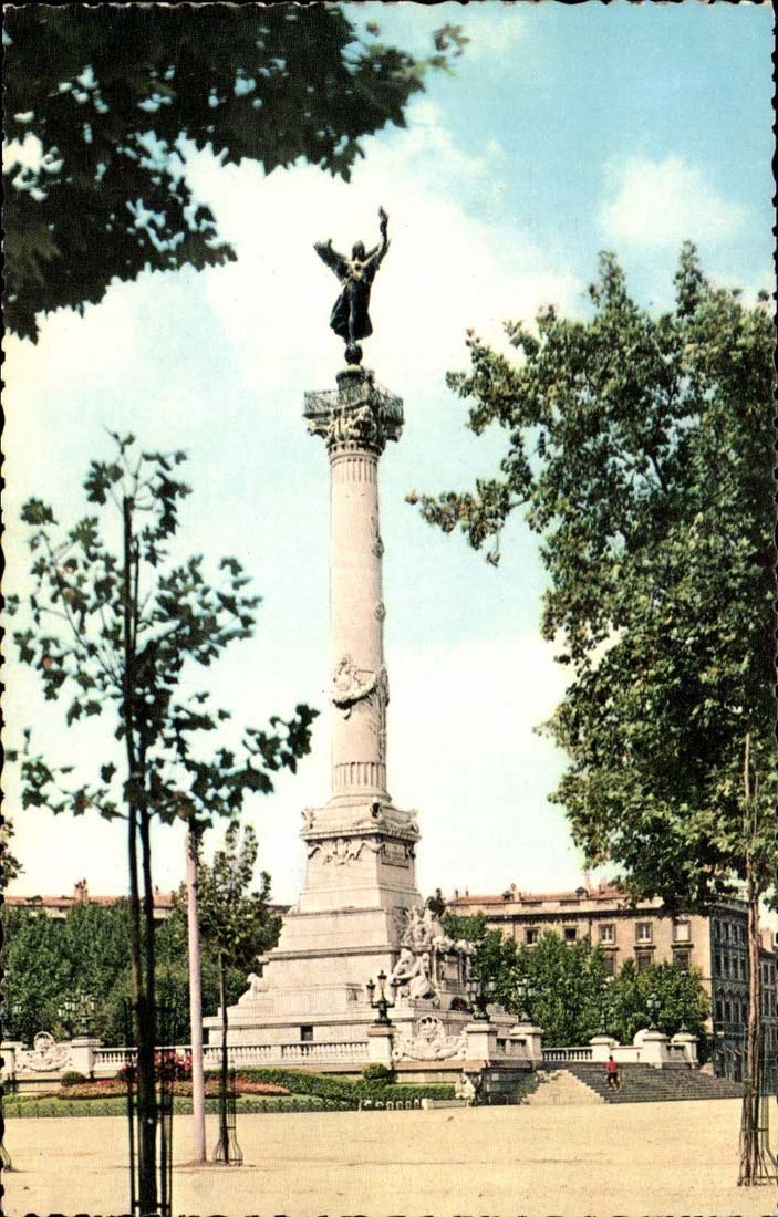 Bordeaux CPA Places Quincunxes the monument of the Of Gironde ones