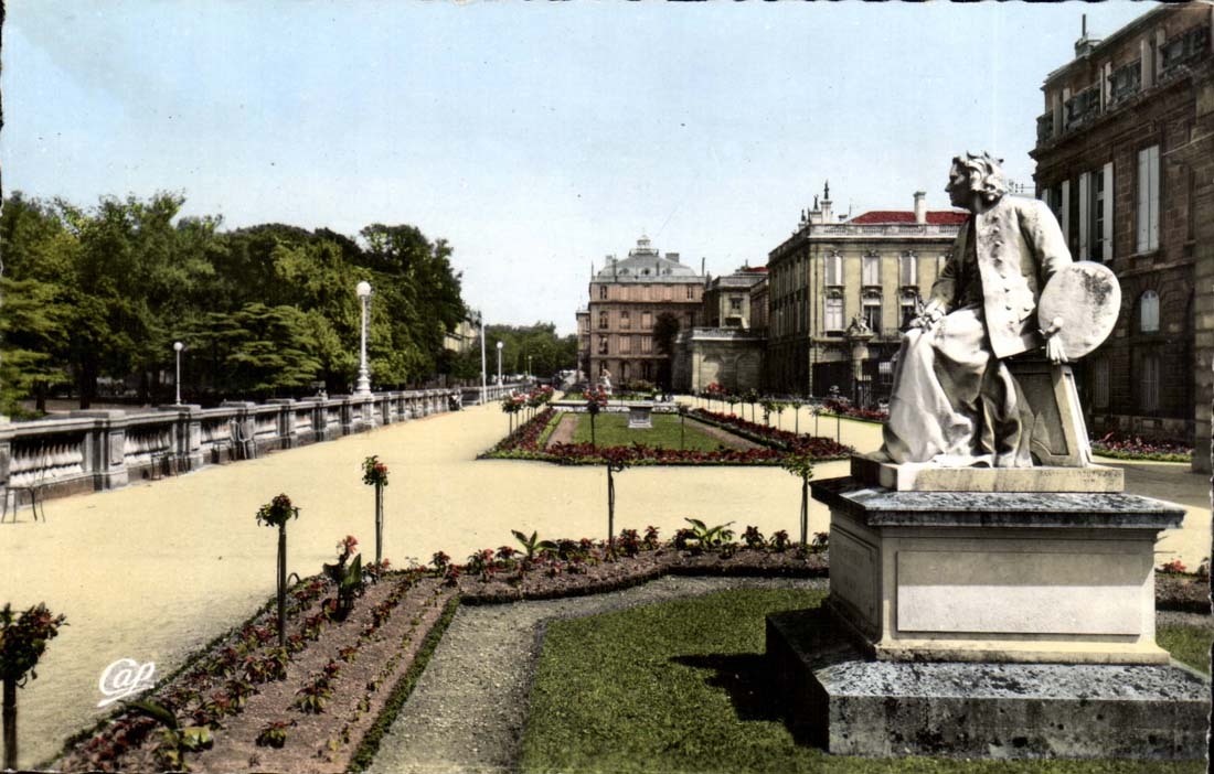 Bordeaux CPA the public garden and terraces