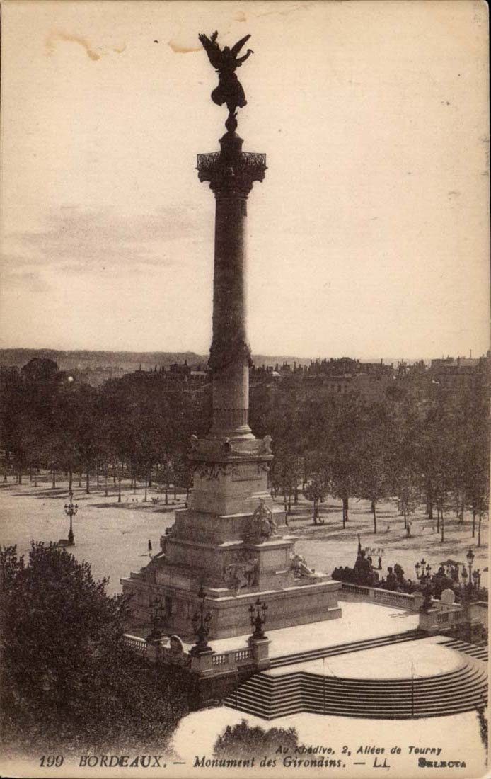 Bordeaux CPA Monument of the Of Gironde ones