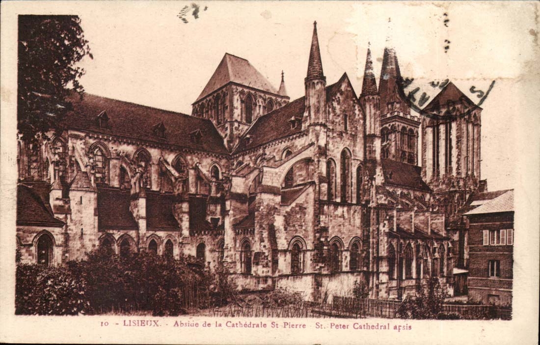 Lisieux CPA Apse der Kathedrale Str Pierre