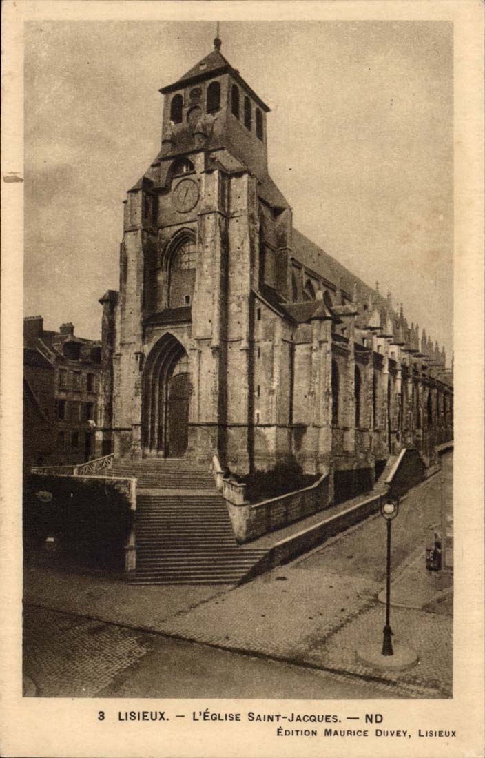 Lisieux CPA die Kirche Saint Jacques
