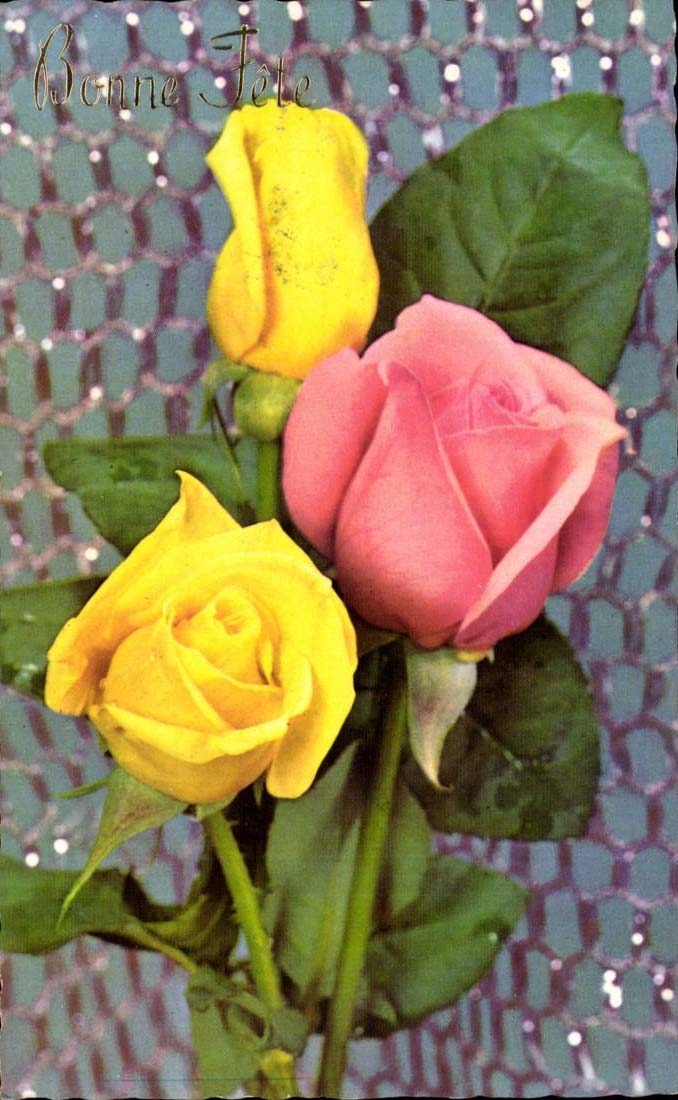 CPA Good Fantasy celebrates Fleurs Roses