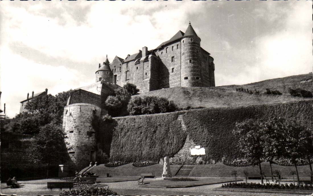 Dieppe CPA das alte Schloss und der allgemeine Garten
