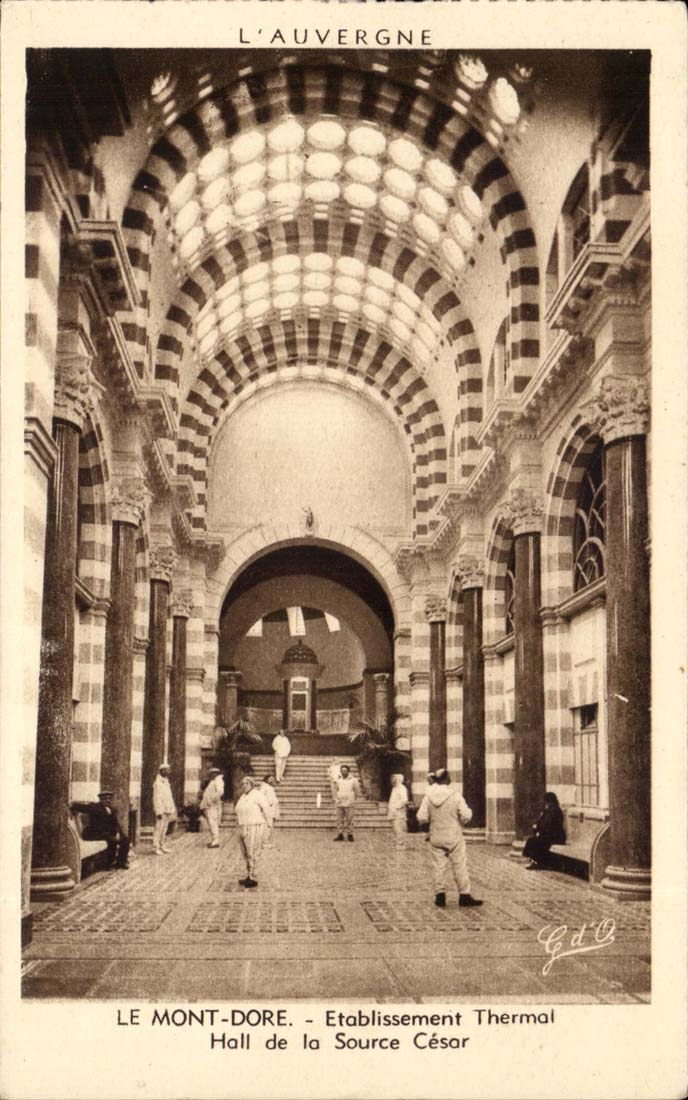 Die Einfassung vergoldet CPA hydropathische Einrichtung Hall der CEsar Quelle