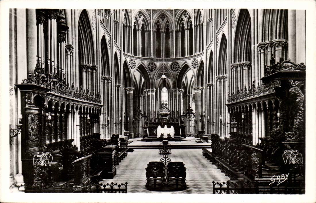 Bayeux CPA der Kathedralechor