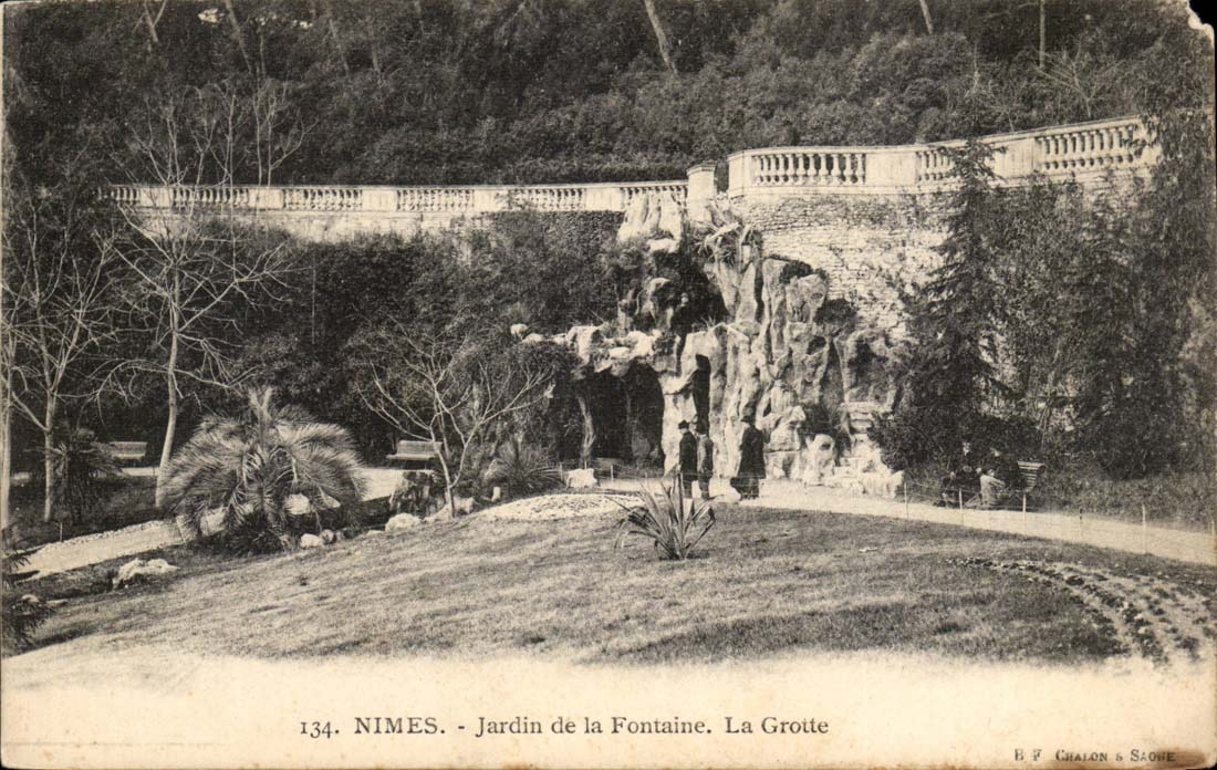 Nimes - Garten des Brunnens - die Hohle - CPA