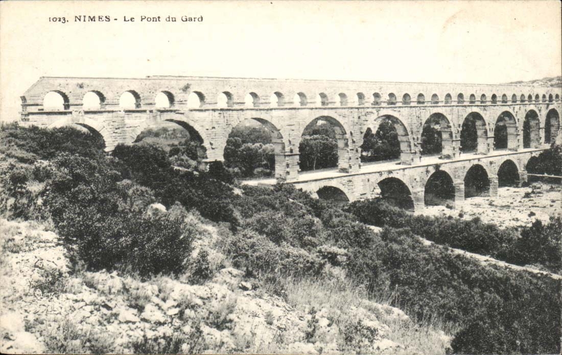 Nimes - die Brucke von Gard - CPA