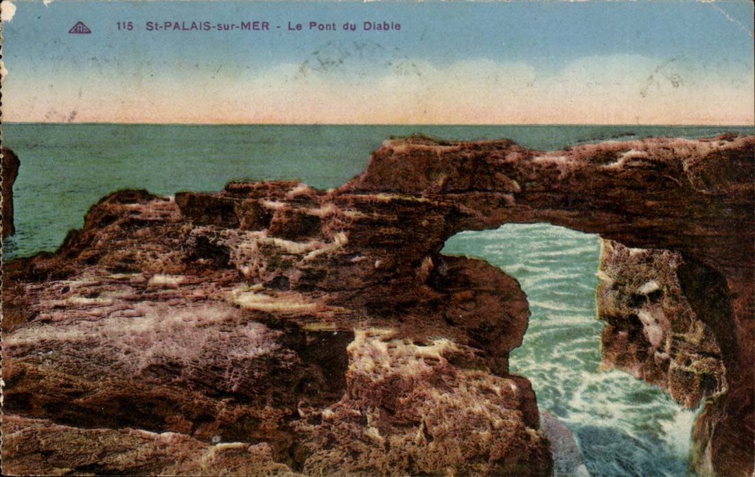 Str-Gaumen auf Meer - die Brucke des Teufels - CPA