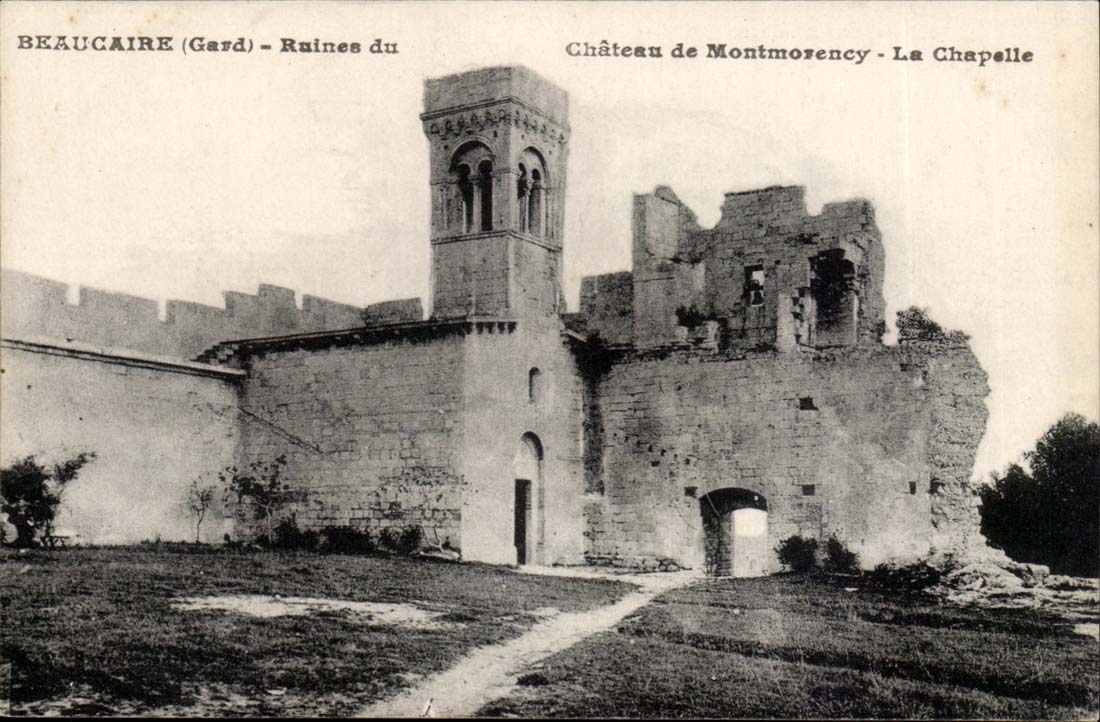 Beaucaire - Castle of Montmorency - La Chapelle - CPA