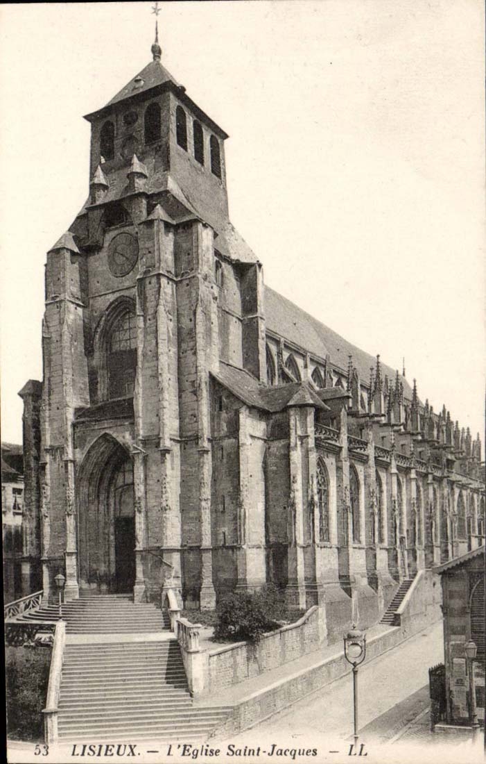 Lisieux - die Kirche Saint Jacques - CPA