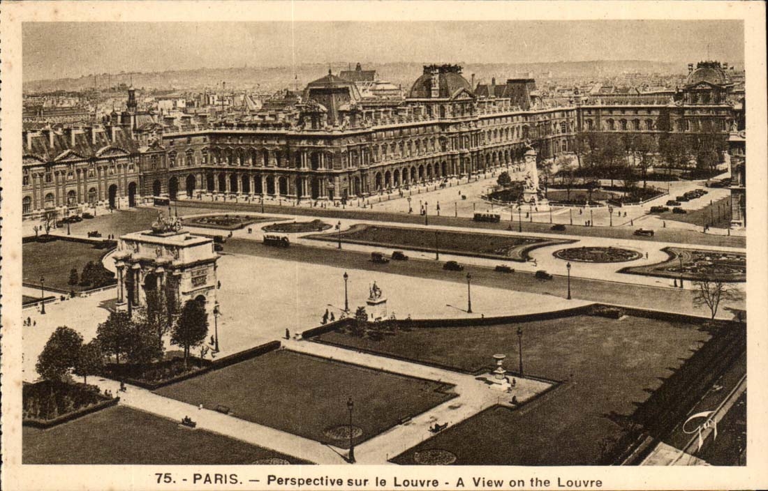 Ansicht Paris-CPA uber den Luftschlitz