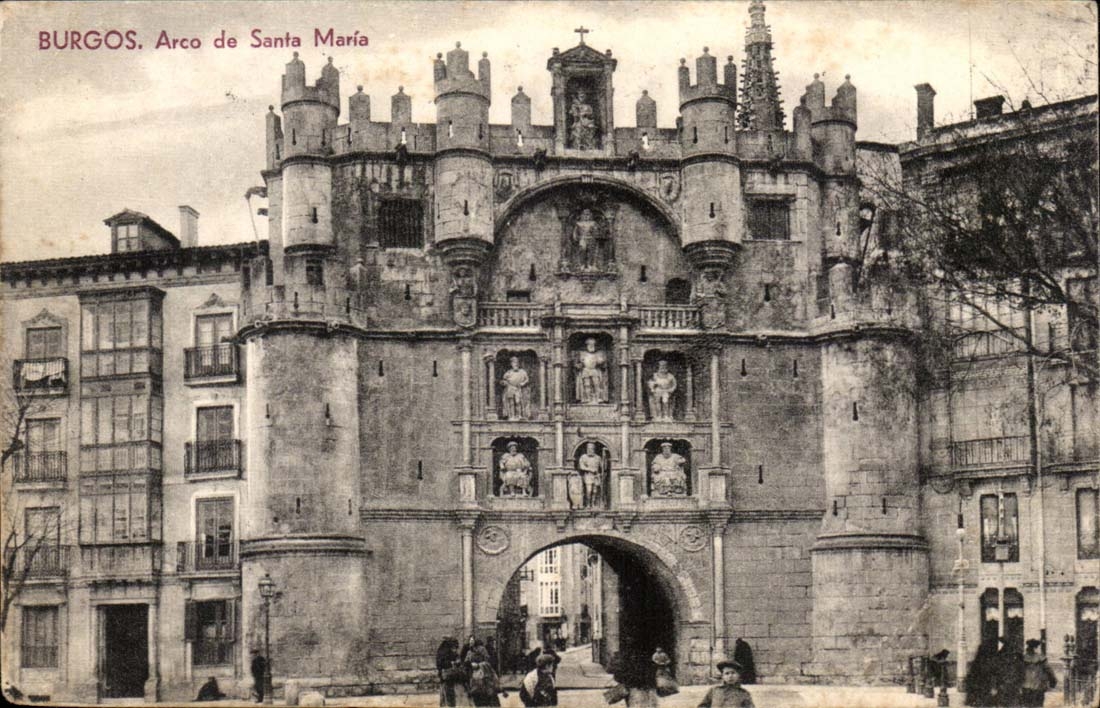 Spain Burgos CPA Arco de SAnta Maria