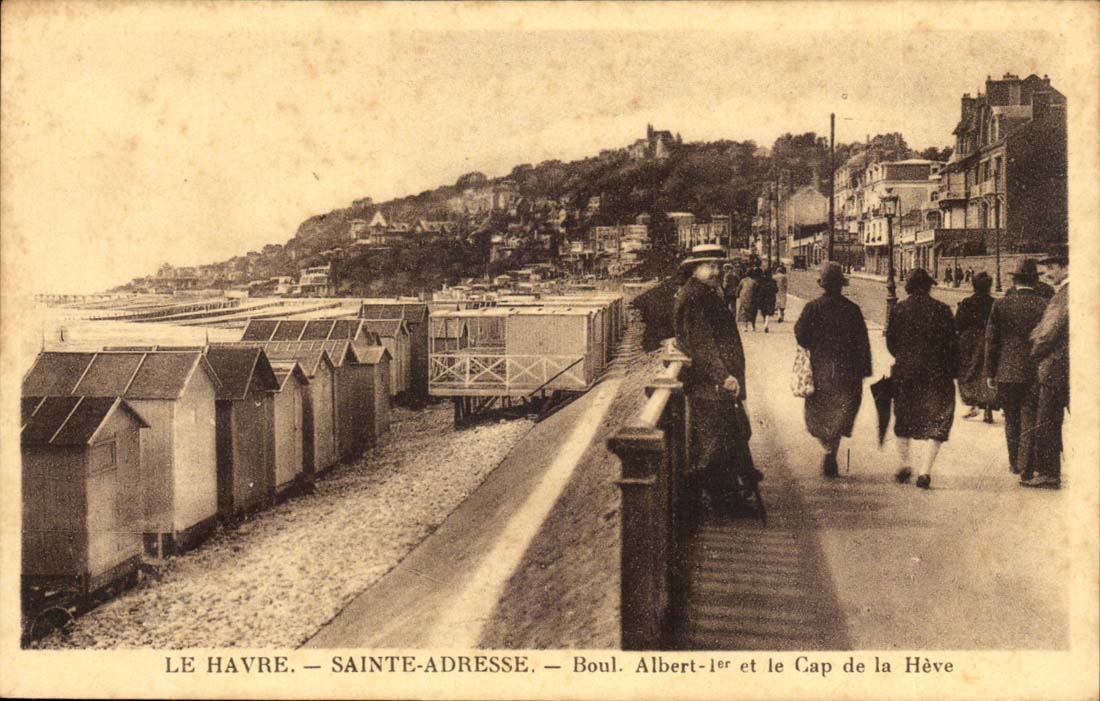 CPA Le Havre Sainte Address Boul Albert 1st and el Cape of Heve