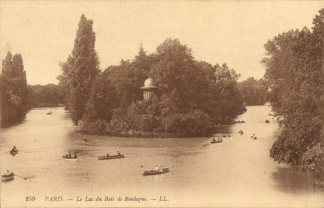 CPA Paris Le lac du Bois de Boulogne