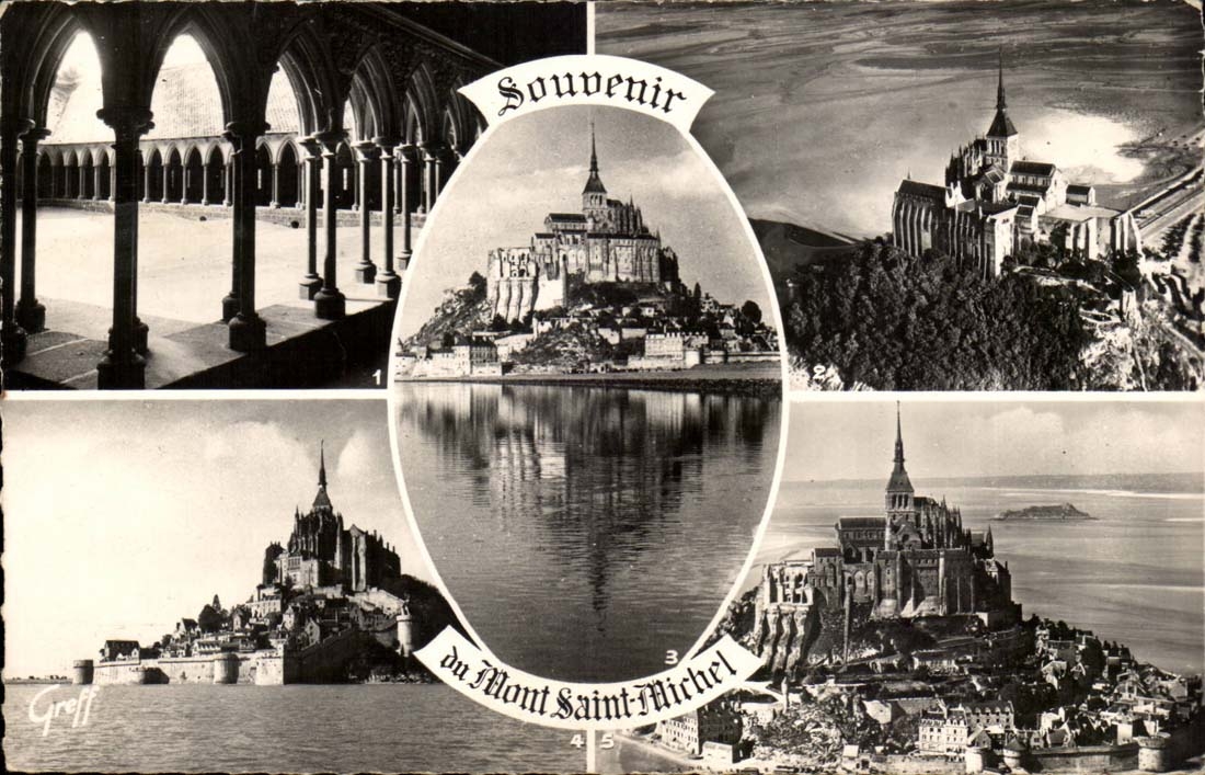 CPSM Souvenir of Mont Saint Michel