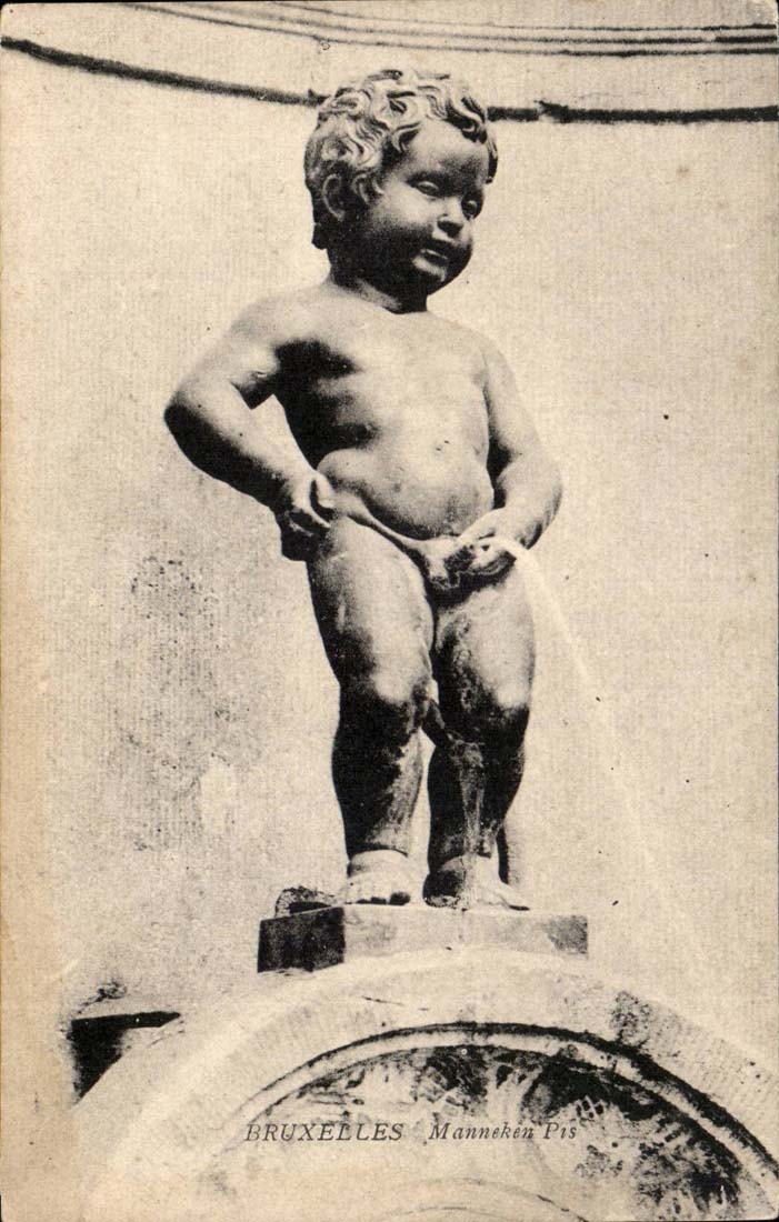 CPA Belgien Brussel manneken schlechteren Engels-Engel