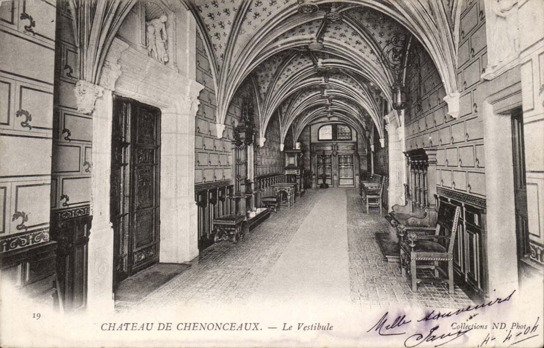 CPA Schloss von Chenonceaux die Halle