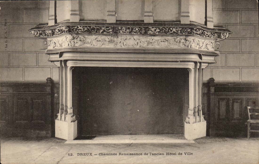 CPA Dreux Chimney Renaissance of the old town hall