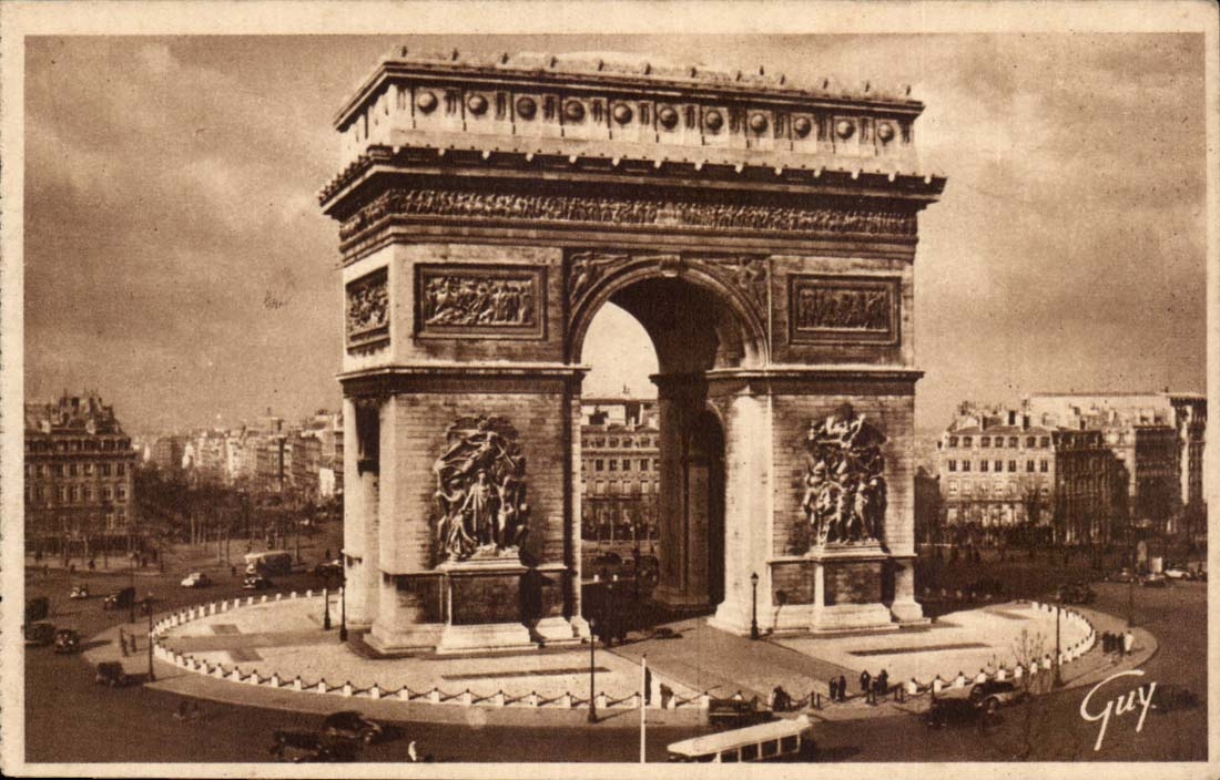 Paris CPA Arc de Triomphe of the star (1805 1836)