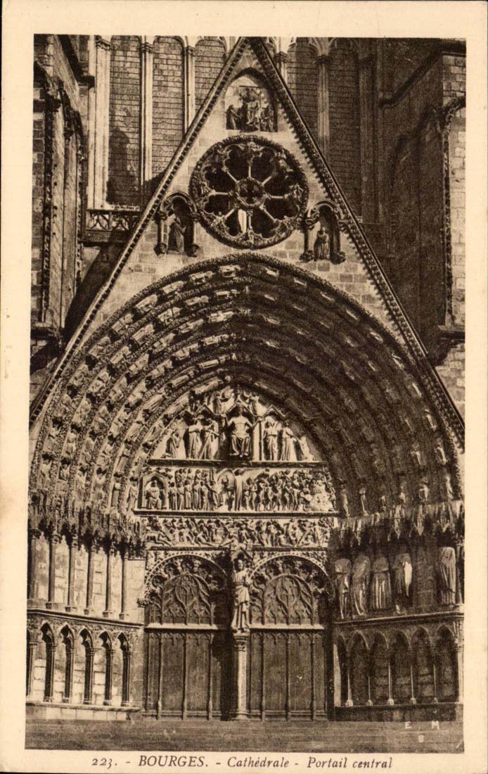 Bourges CPA Cathedral central Gate