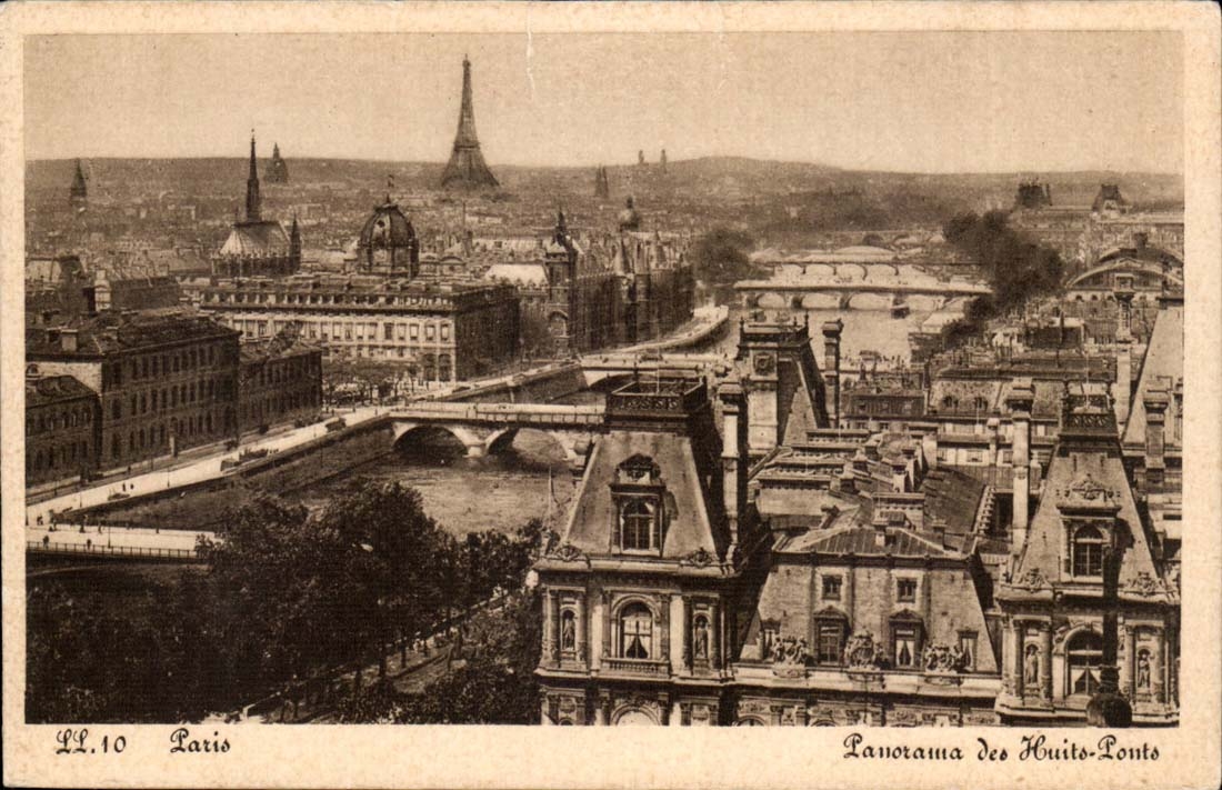 Panorama Paris-CPA der acht Brucken