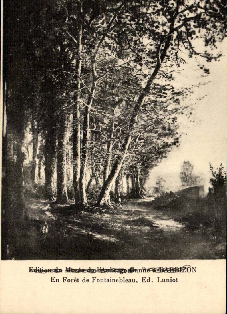 CPA aus Bohrgerat von Fontainebleau ED Luniot Barbizon heraus