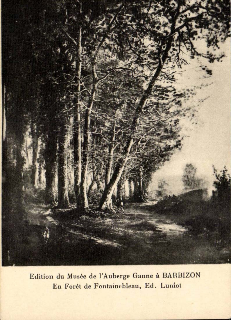 CPA aus Bohrgerat von Fontainebleau ED Luniot Barbizon heraus