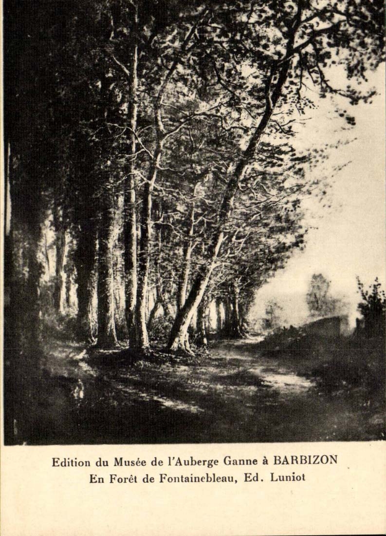 CPA aus Bohrgerat von Fontainebleau ED Luniot Barbizon heraus