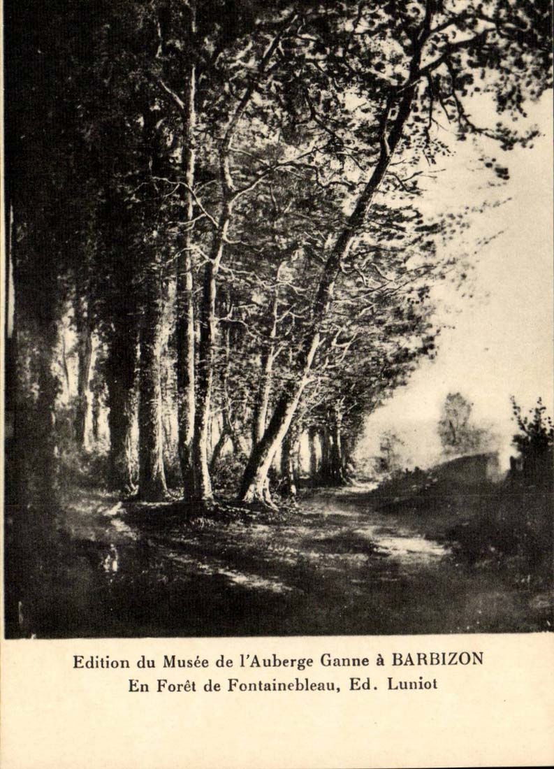 CPA aus Bohrgerat von Fontainebleau ED Luniot Barbizon heraus