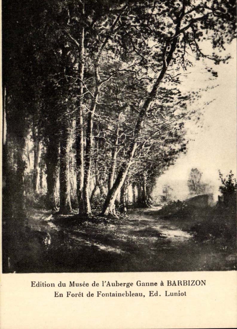 CPA aus Bohrgerat von Fontainebleau ED Luniot Barbizon heraus