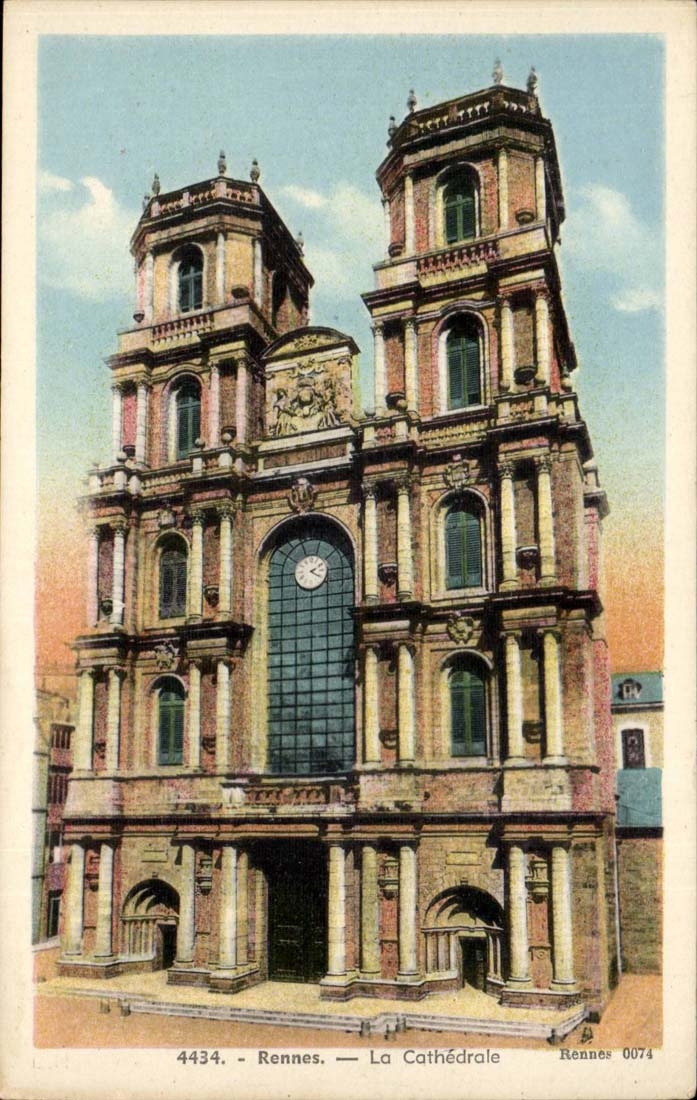 Rennes - La Cathedrale - CPA 
