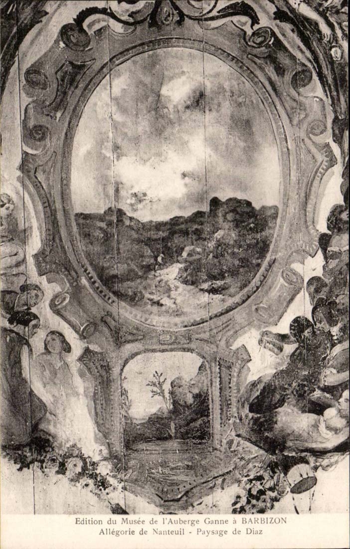 Barbizon - Museum of the Ganne Inn - Allegory of Nauteuil - landscape of Diaz CPA