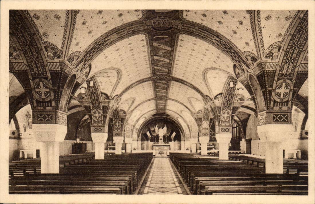 Basilika von Lisieux CPA die Krypta (Ansicht)