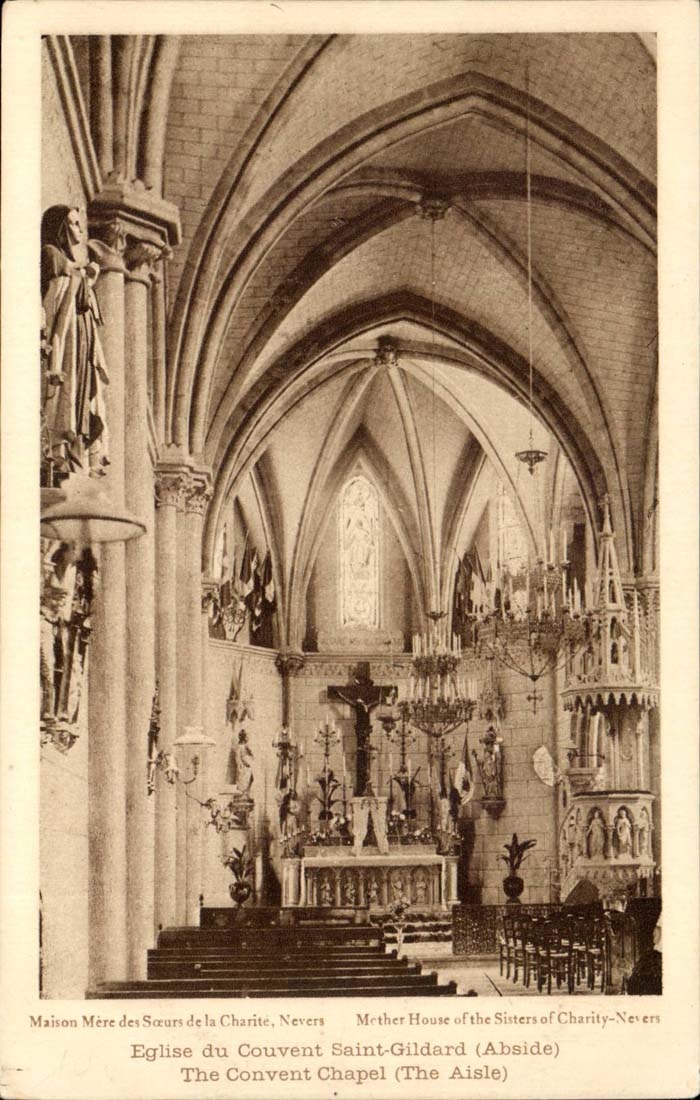 CPA Head office of the sisters of Charity Nevers Church of the convent Saint Gildard