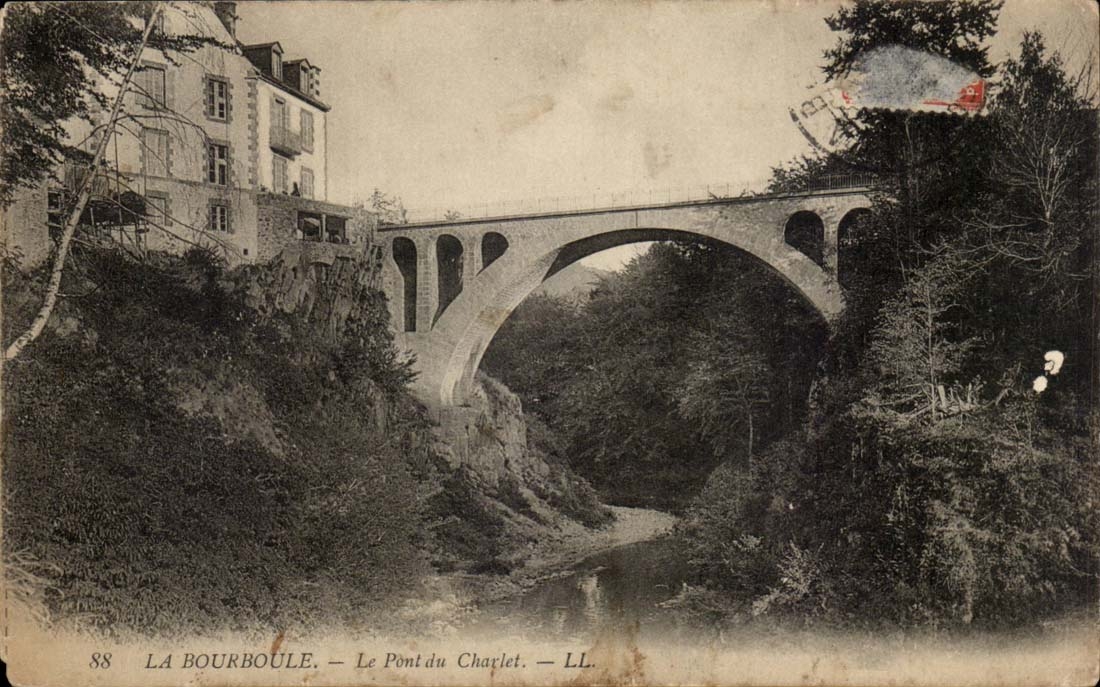 Bourboule CPA the bridge of Charlet