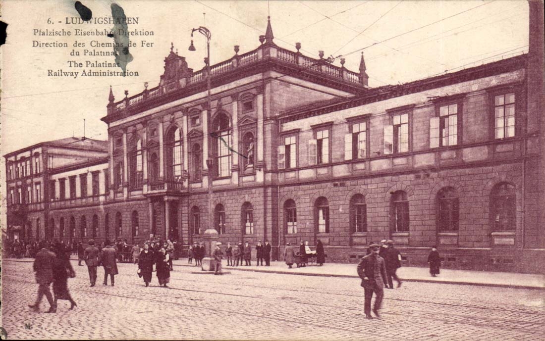 Germany Ludwigshaven Direction of the railroads of the palatinat
