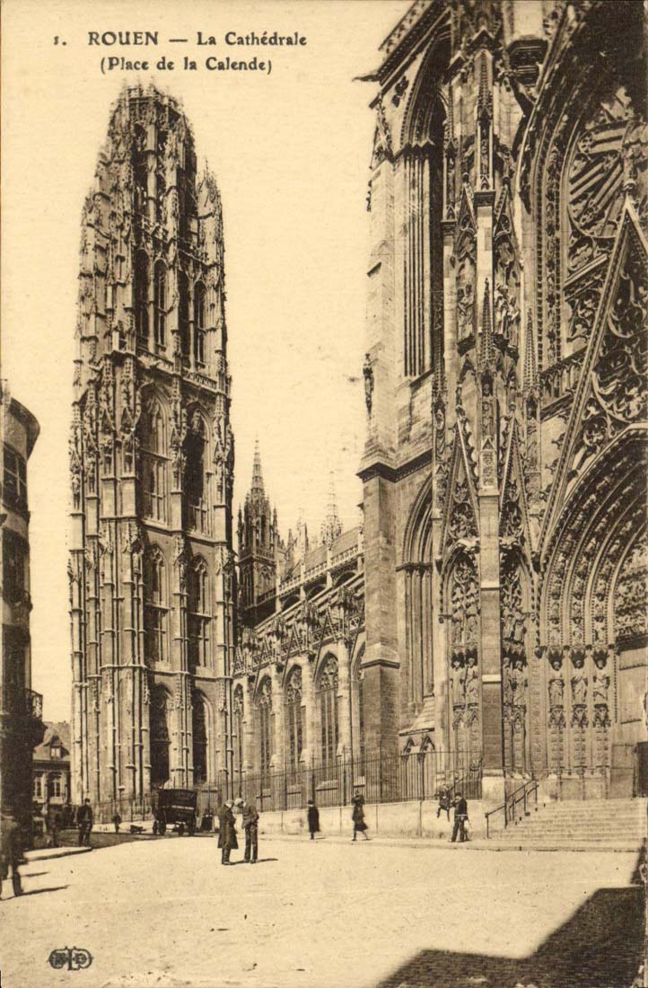 Rouen CPA the cathedral (place of the Calend)
