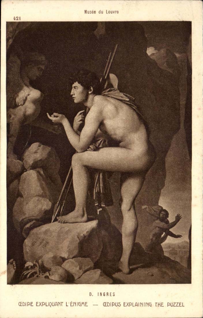 Paris 1 - Museum des Luftschlitzes - odipus der das Ratsel erklart - - CPA