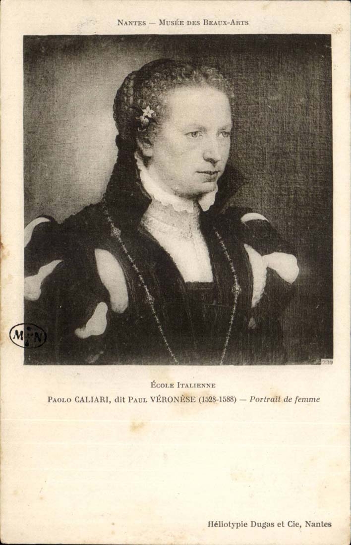 Nantes - Museum of Beautiful arts - Paulo Cali ari - Portrait of Woman - CPA