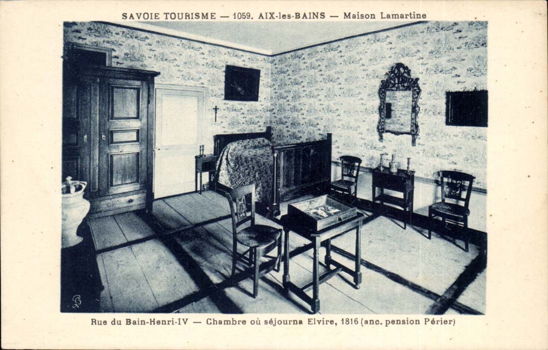 Aix les Bains - Street of the bath Henri IV Room ddu Remains Elvire 1916 Perier pension - CPA