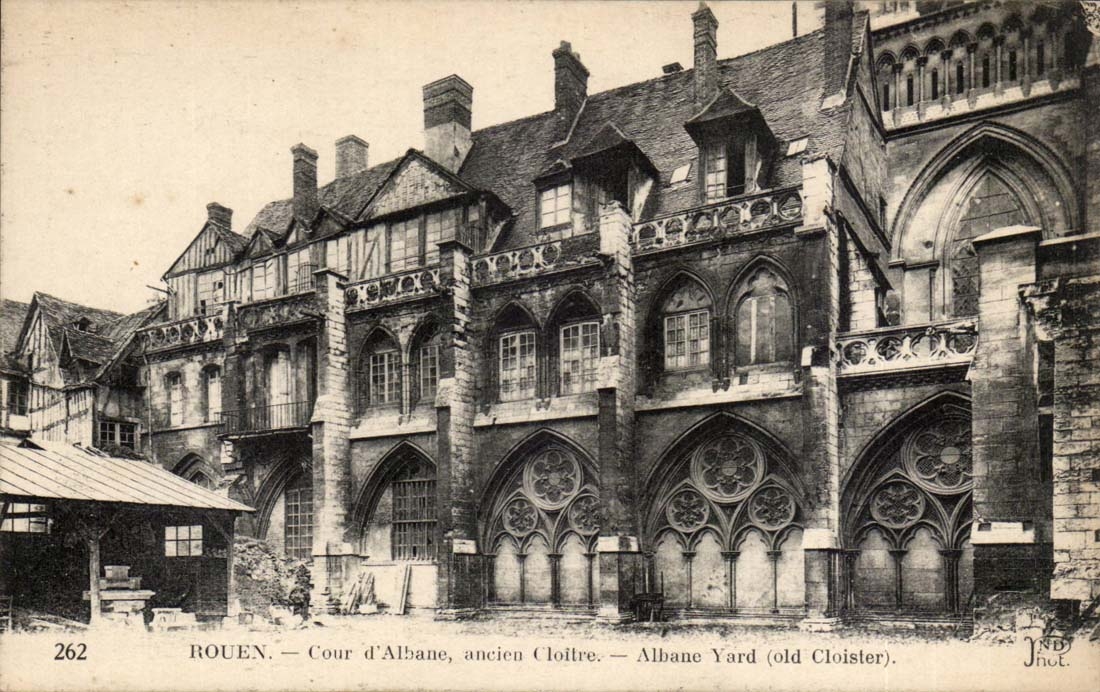 Rouen - Coue D' Albane old cloister Albane Yard - - CPA