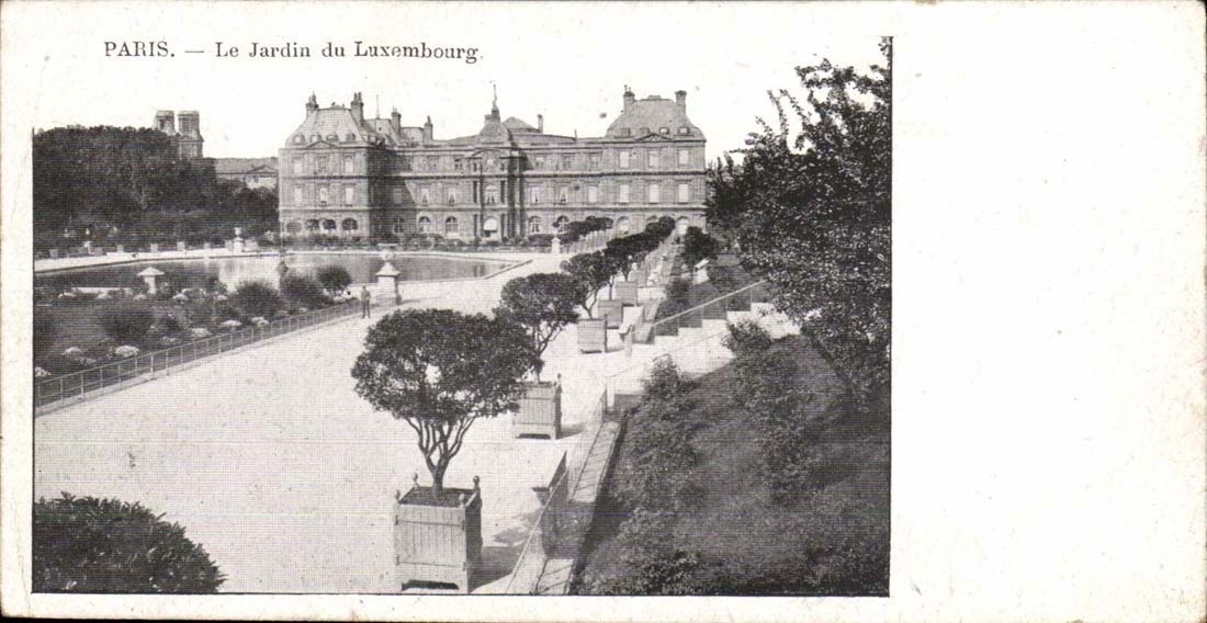 Paris - 6 - Garden of Luxembourg - CPA
