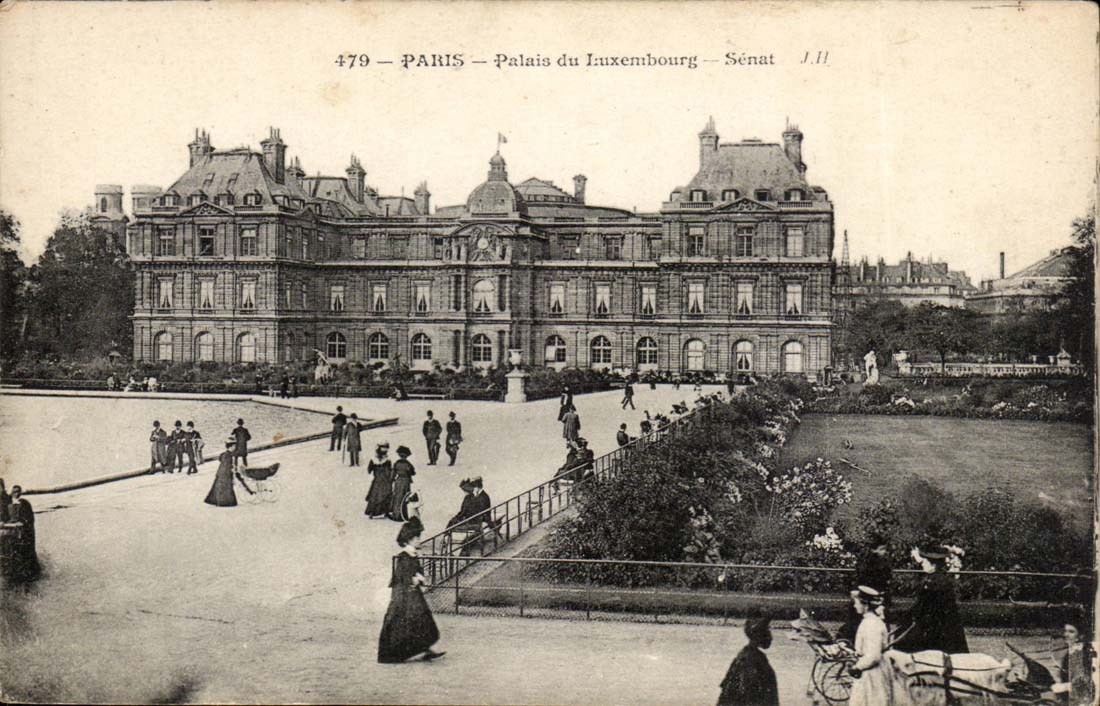 Paris - 6 - Garden of Luxembourg - the Palate - child - CPA