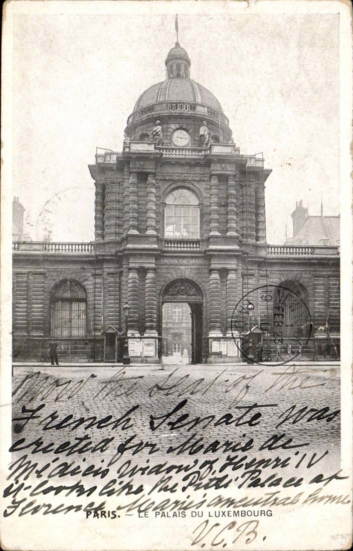 Paris - 6 - the Palate of Luxembourg - CPA