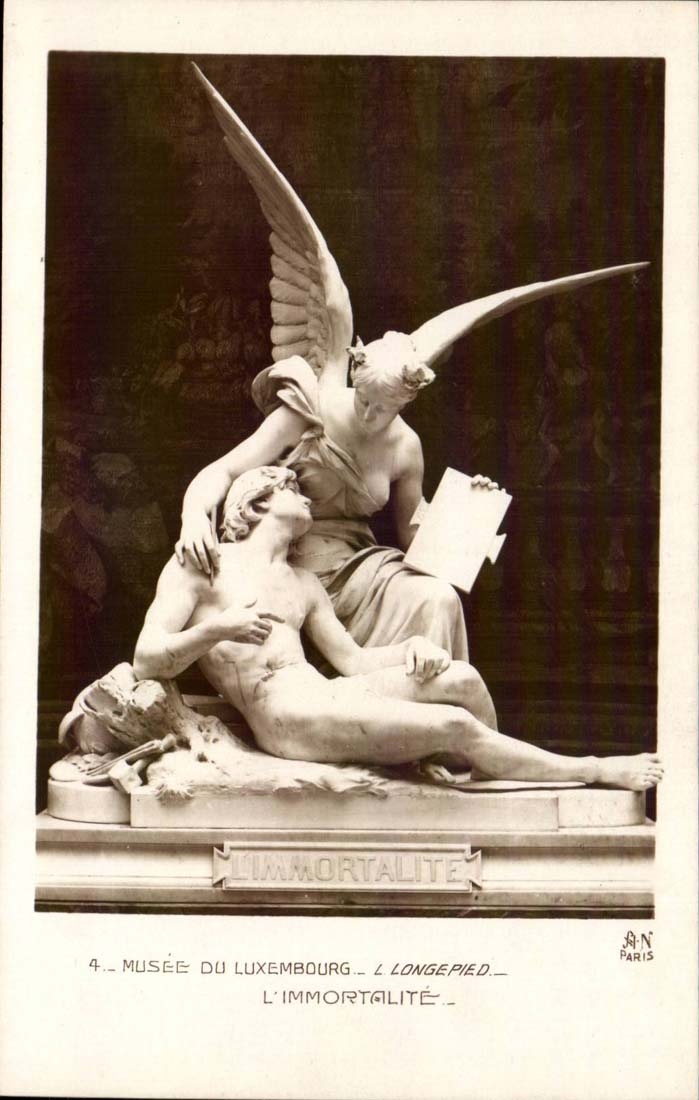 Paris - 6 - Museum of Luxembourg - sculpture - Immortality - - CPA