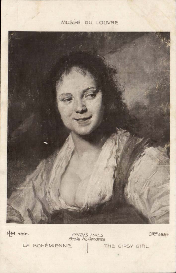 Paris - 1 - Museum Luftschlitz-Frans-Hallen der hollandischen Schule der Zigeuner das Zigeunermadchen - CPA